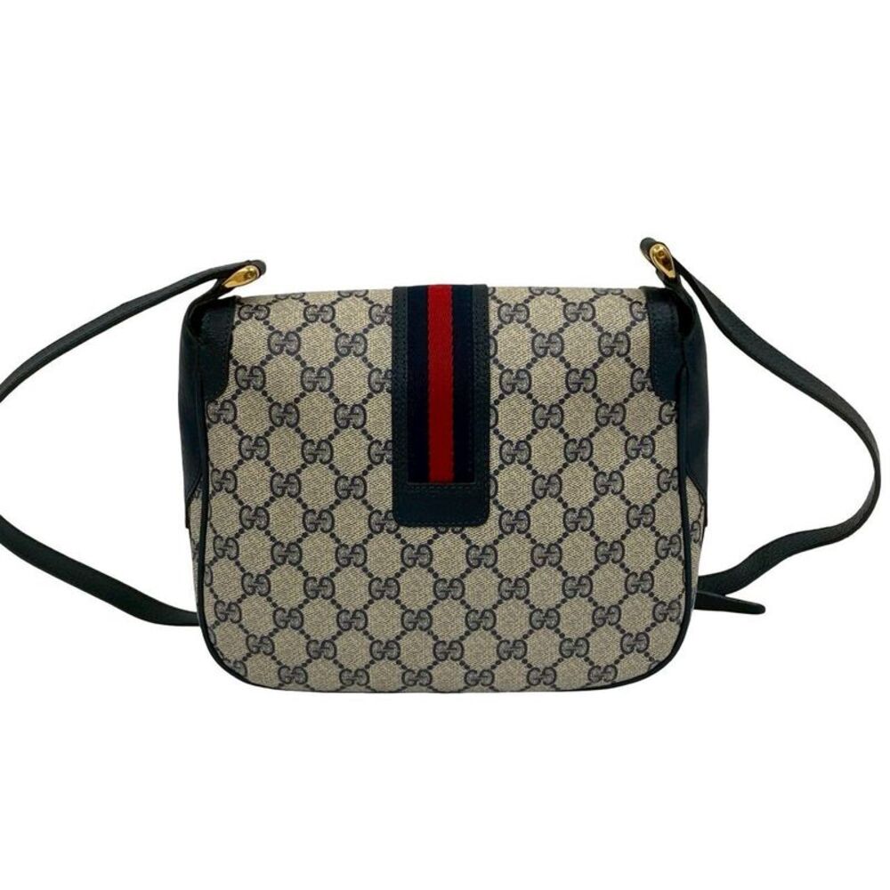 Gucci Old Gucci GG Logo Leather Shoulder Bag - Picture 5 of 10